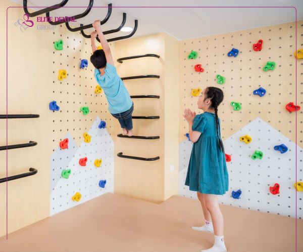 Colorful play area for children