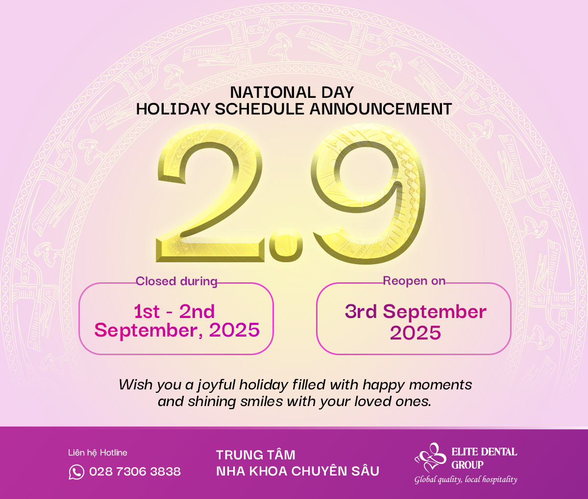 National Holiday Announcement