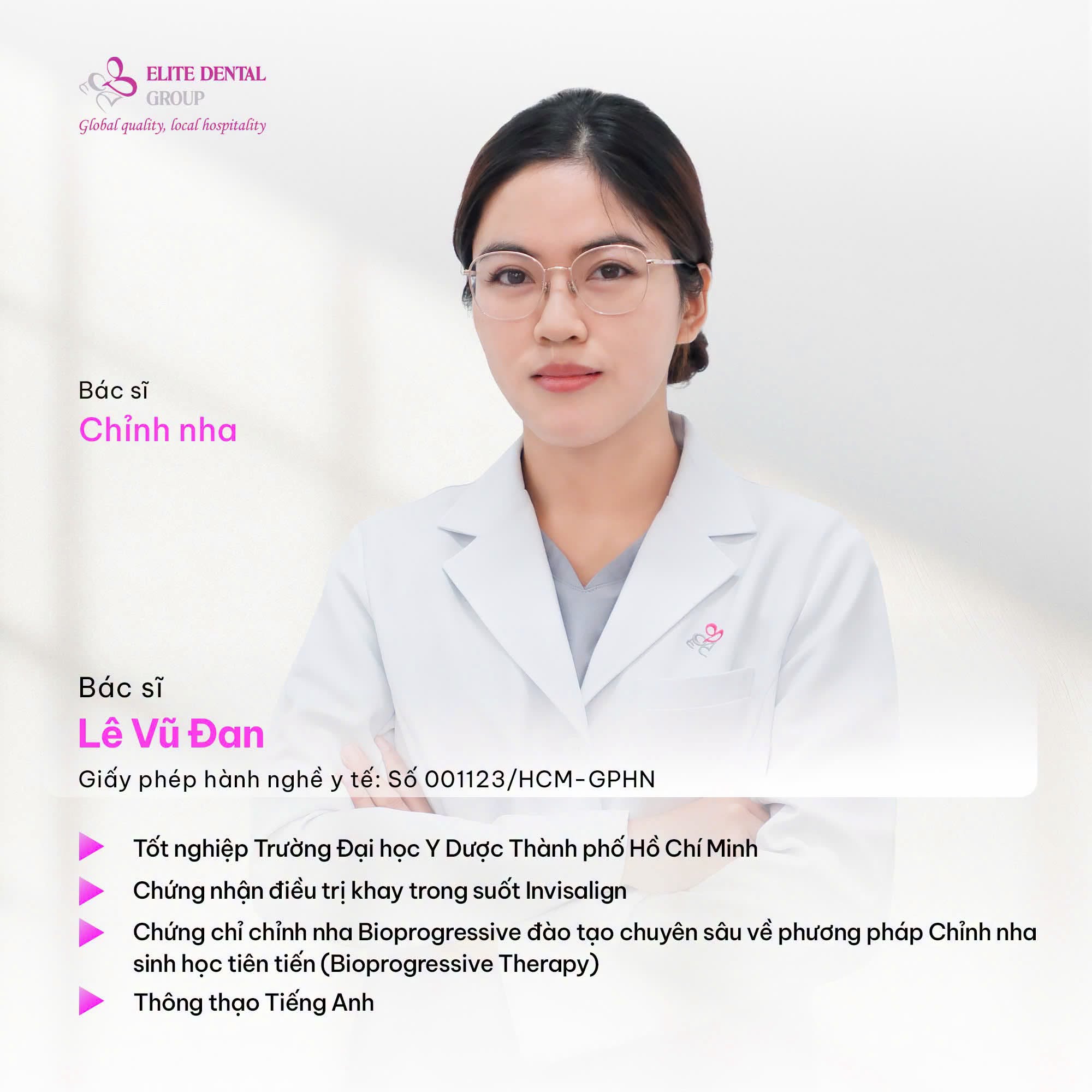 bác sĩ lê vũ đan elite dental