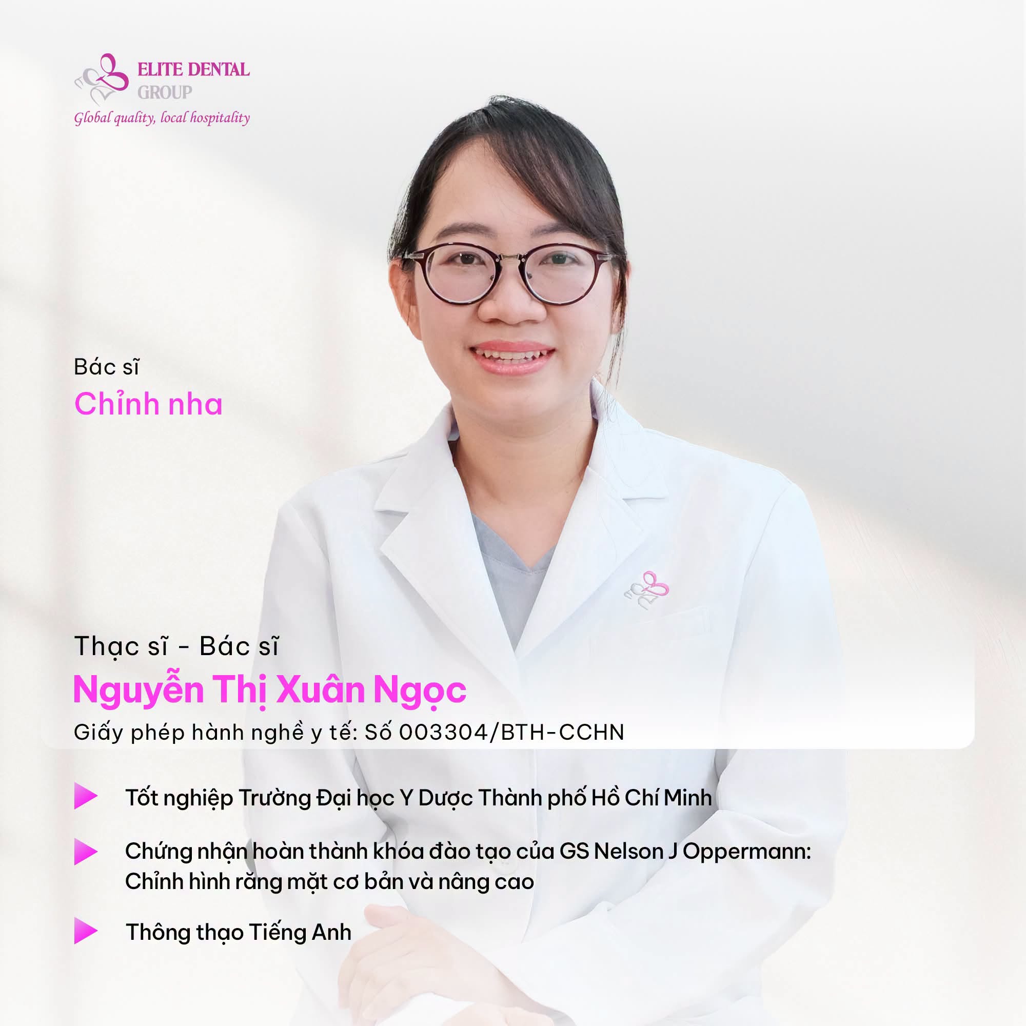 bác sĩ nguyễn thị xuân ngọc elite dental