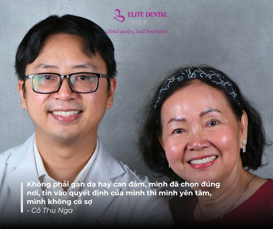 Chia sẽ của Cô Nga về hành trình trồng răng Implant All-On-4 tại Elite Dental