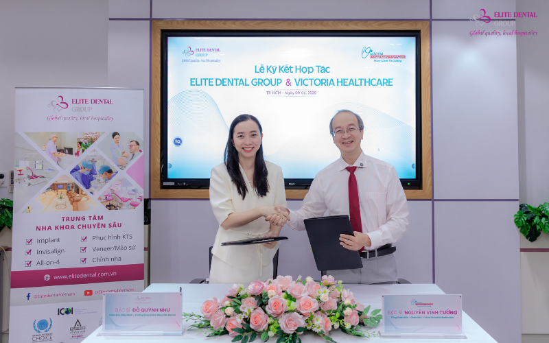 Buổi kick pff hợp tác giữa Elite Dental và Victoria Healthcare