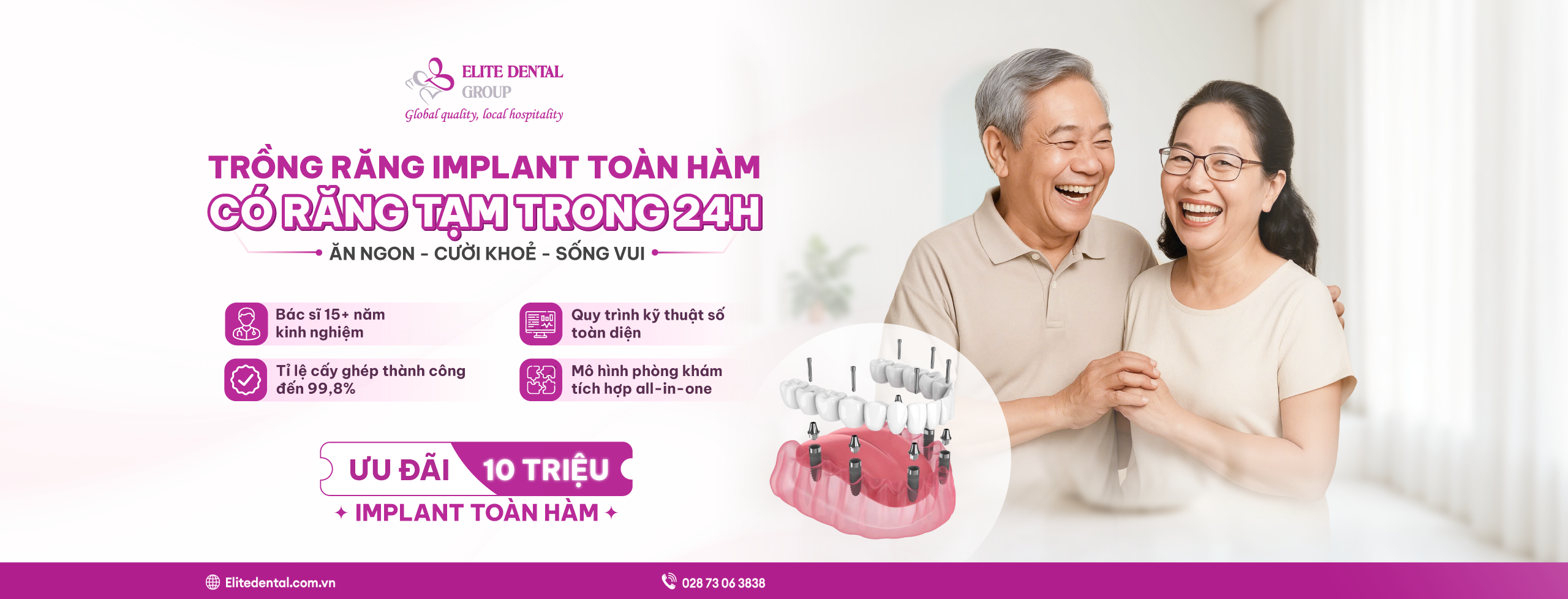 Banner trồng răng implant toàn hàm