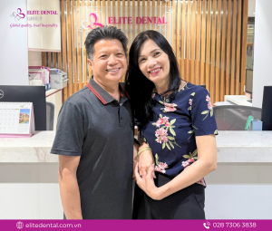 Đảm bảo chức năng ăn nhai, mang đến trải nghiệm tuyệt vời cho cô chú sau khi sử dụng dịch vụ của Elite Dental