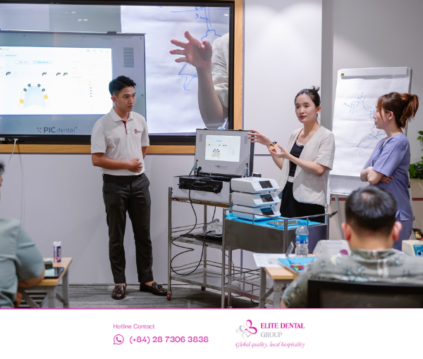 Ths Bs Nguyễn Phượng Hằng trình bày quy trình điều trị Implant toàn hàm ứng dụng kỹ thuật số toàn diện.