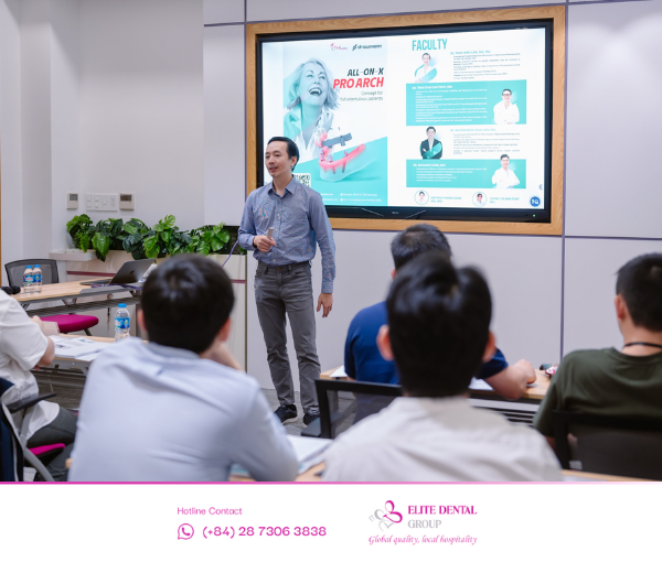 Tiến sĩ Bác sĩ Trần Hùng Lâm dẫn dắt thành công khoá học Phục hồi trên Implant cho bệnh nhân mất răng toàn hàm