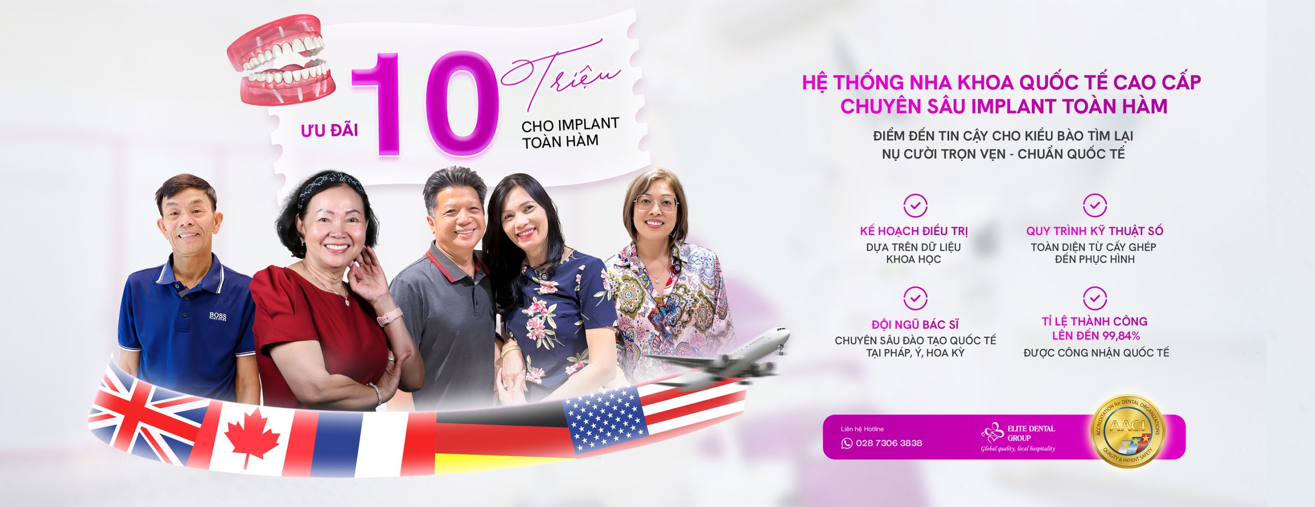 Ưu đãi trồng răng Implant toàn hàm tại Elite Dental Việt Nam